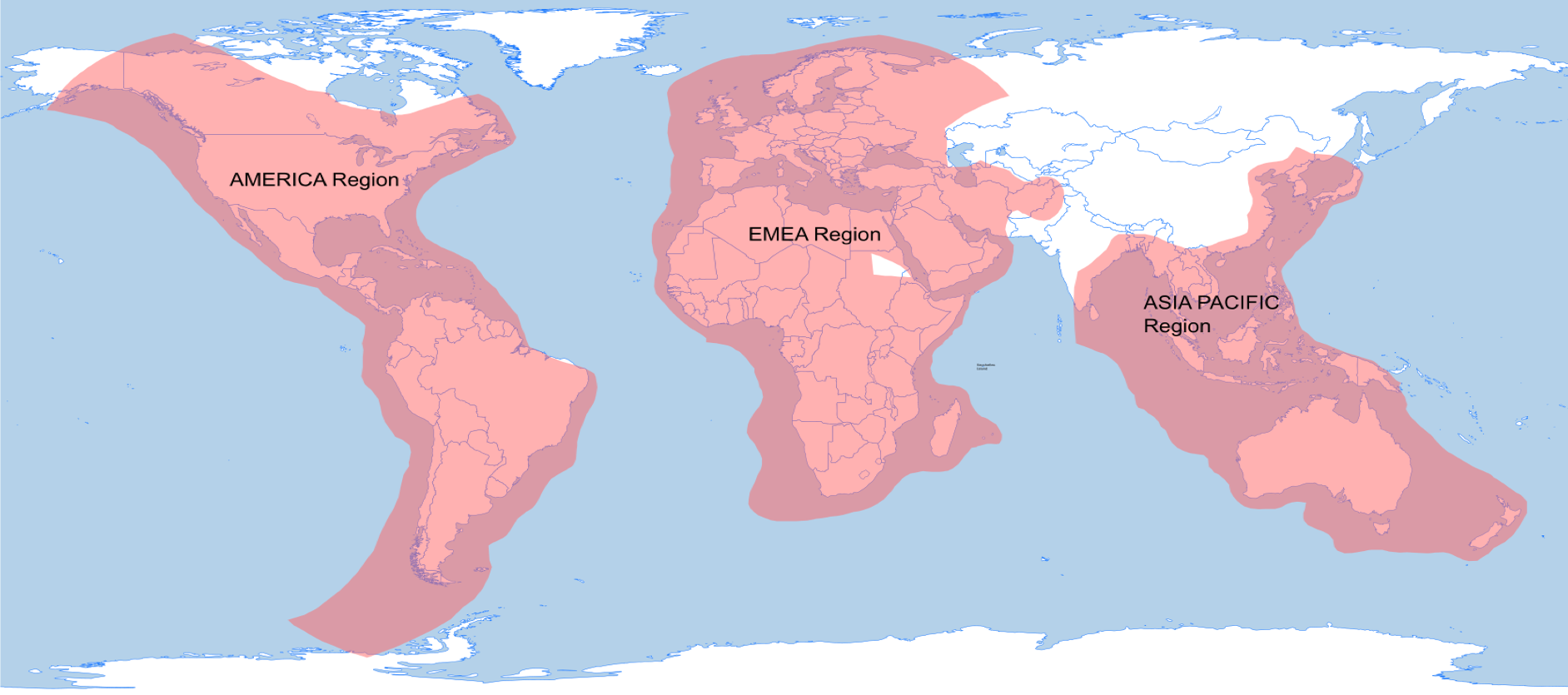 Regionale KU Band VSAT Coverage